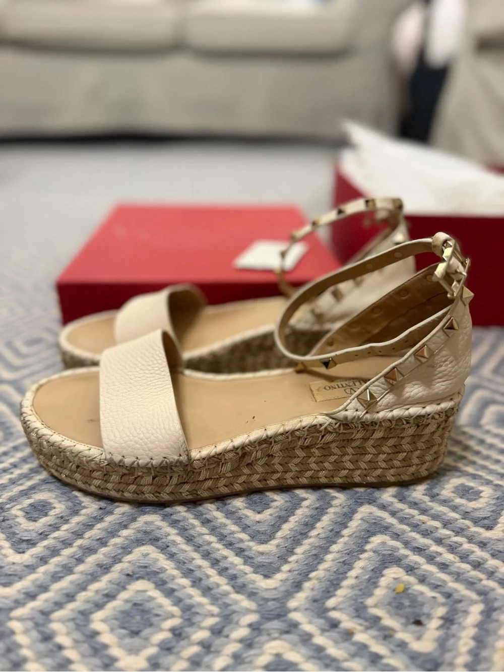 Valentino espadrille platform
